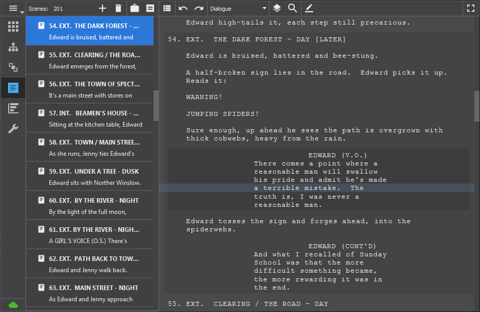 εικόνα από το προγραμμα kit scenarist