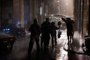 γύρισμα σε βροχή